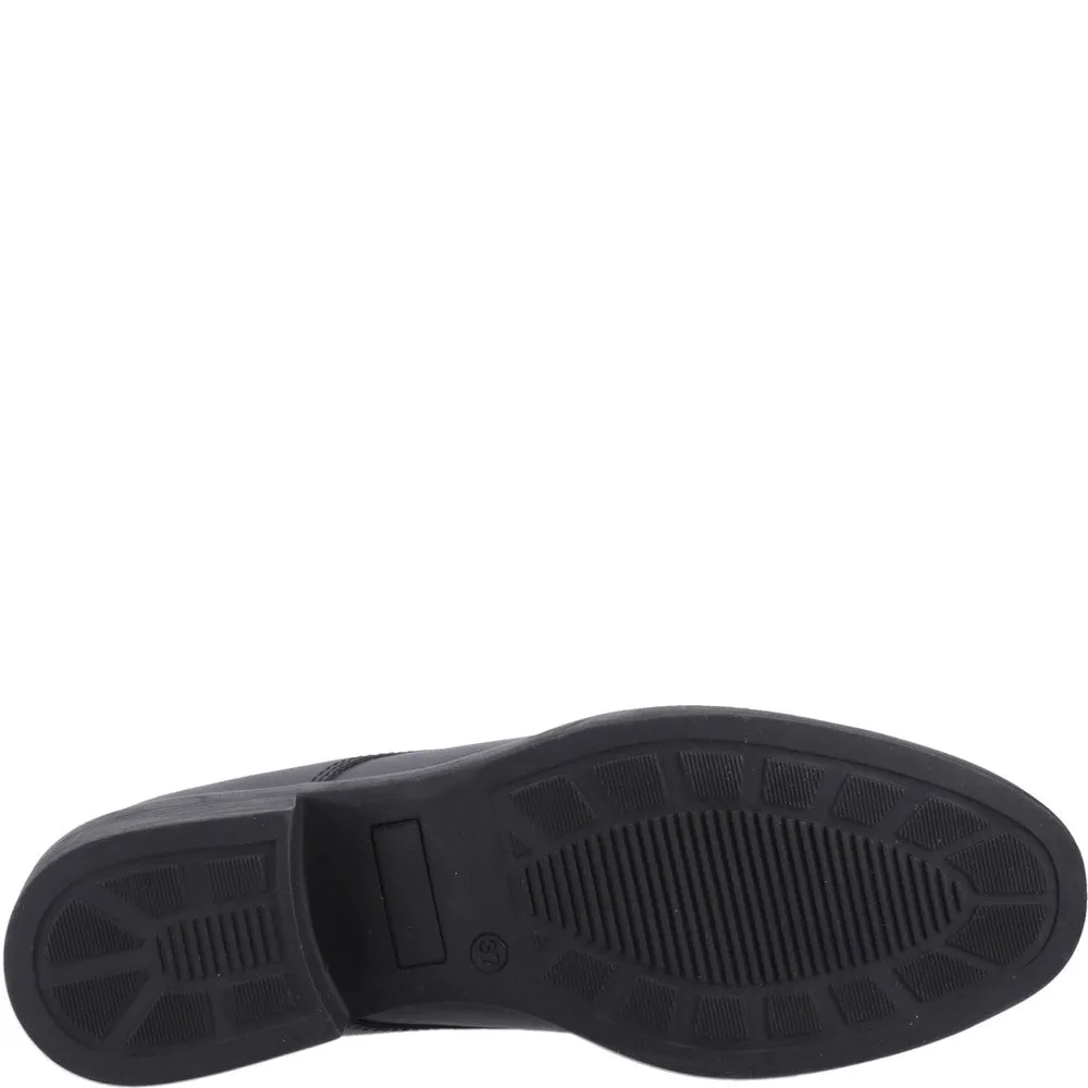 Black Lace Up Anastasia XL Senior School Shoes