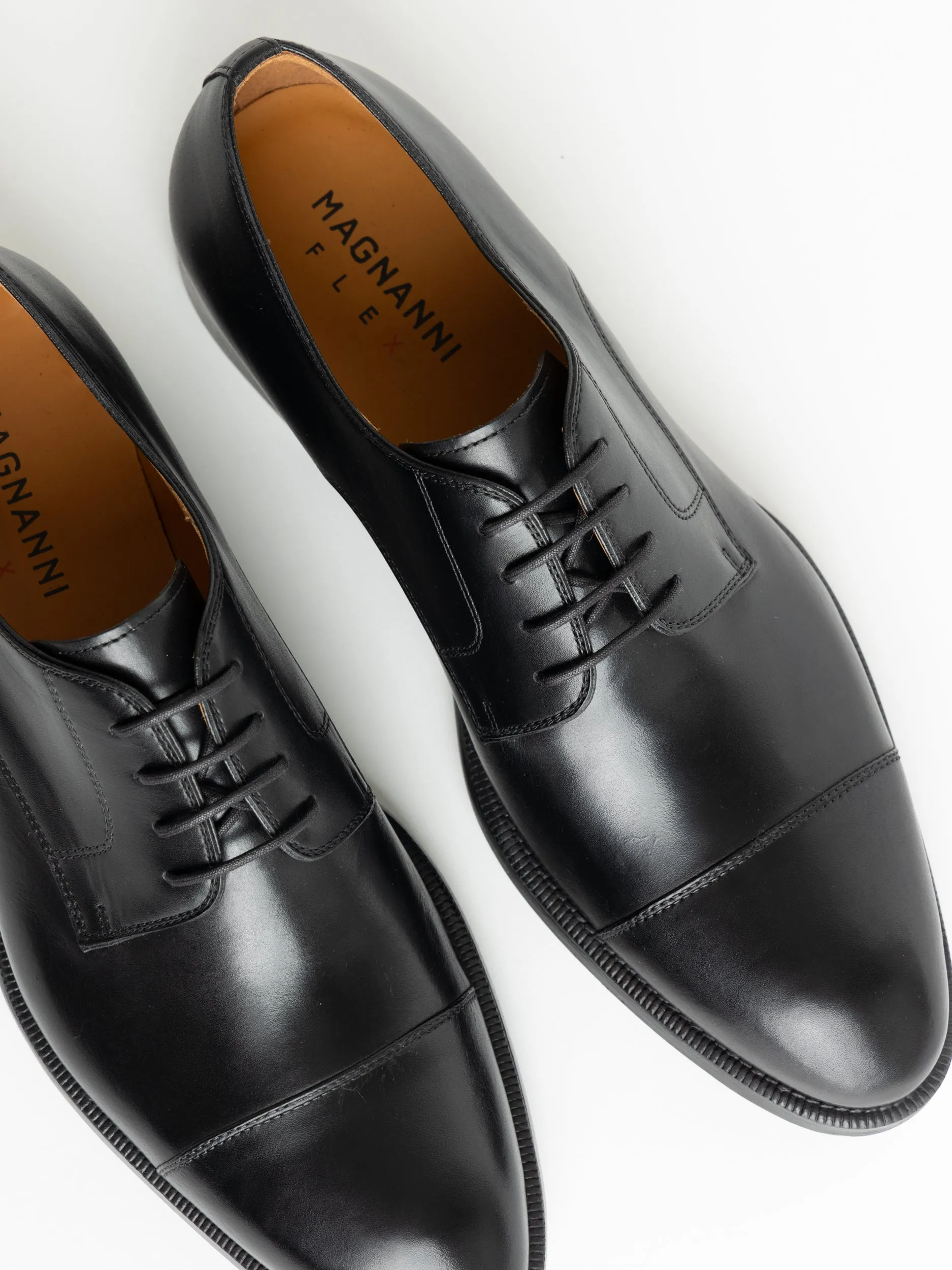Black Leather Harlan Derby
