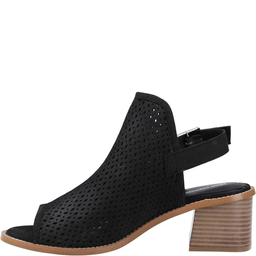 Black Louise Heeled Sandals