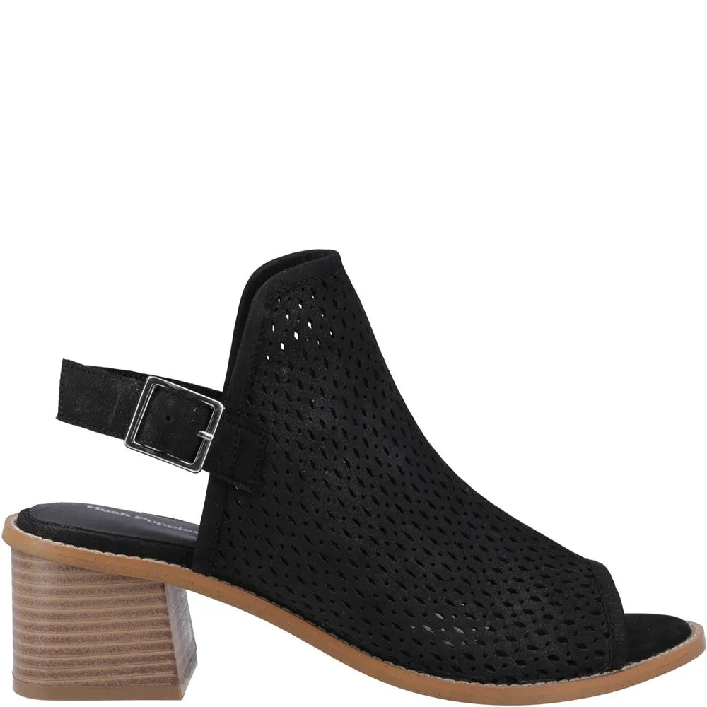 Black Louise Heeled Sandals