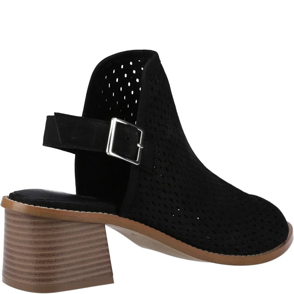 Black Louise Heeled Sandals