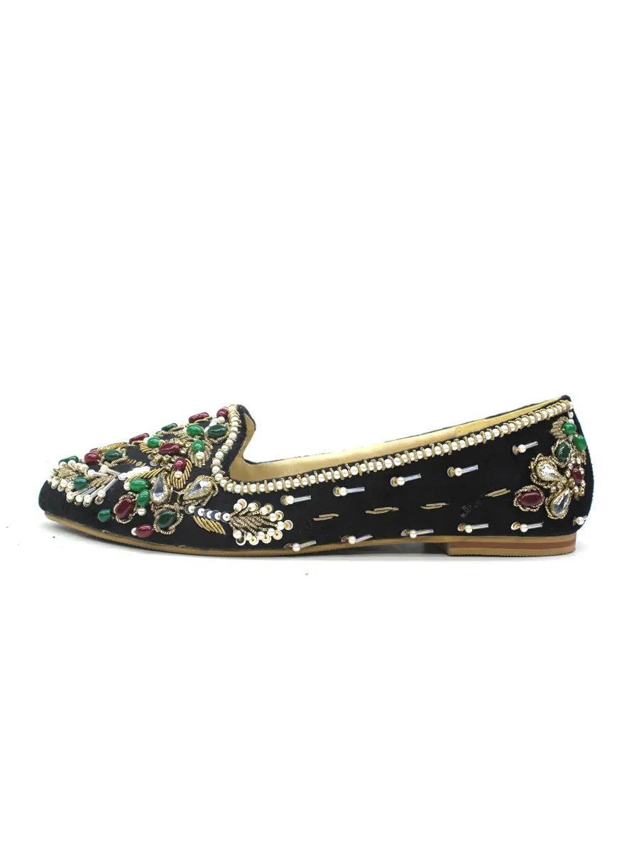 Black Multi Fancy Winter Pumps