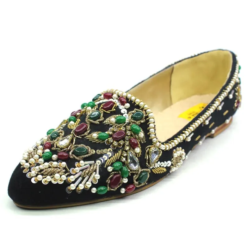 Black Multi Fancy Winter Pumps