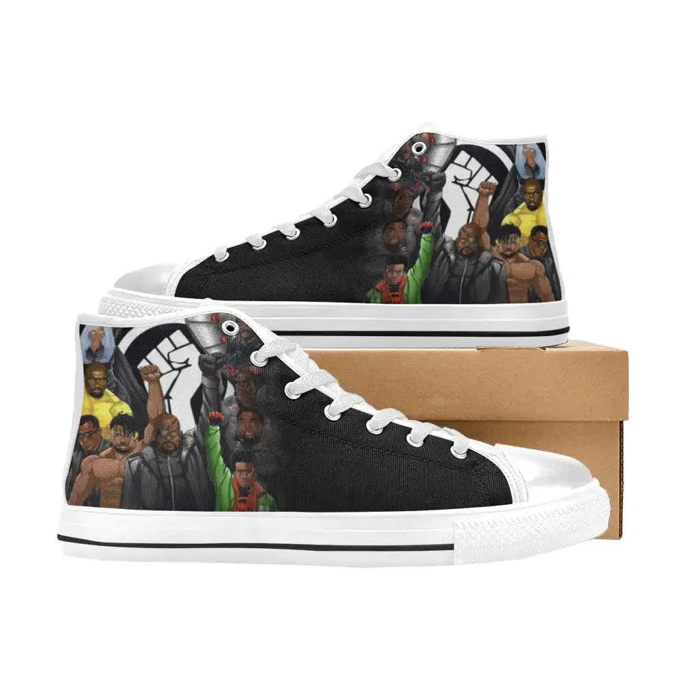 Black Panther Superheroes The 17 Greatest Of All Time Shoes High Top Sneakers for Kids and Adults