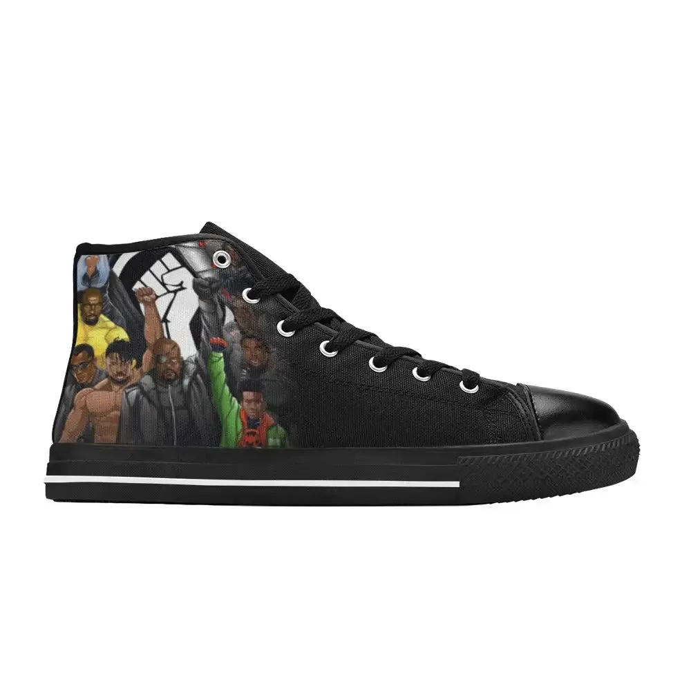 Black Panther Superheroes The 17 Greatest Of All Time Shoes High Top Sneakers for Kids and Adults