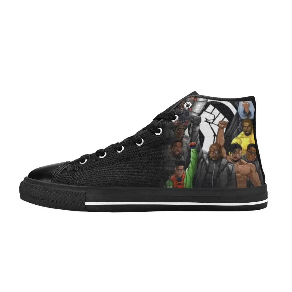 Black Panther Superheroes The 17 Greatest Of All Time Shoes High Top Sneakers for Kids and Adults
