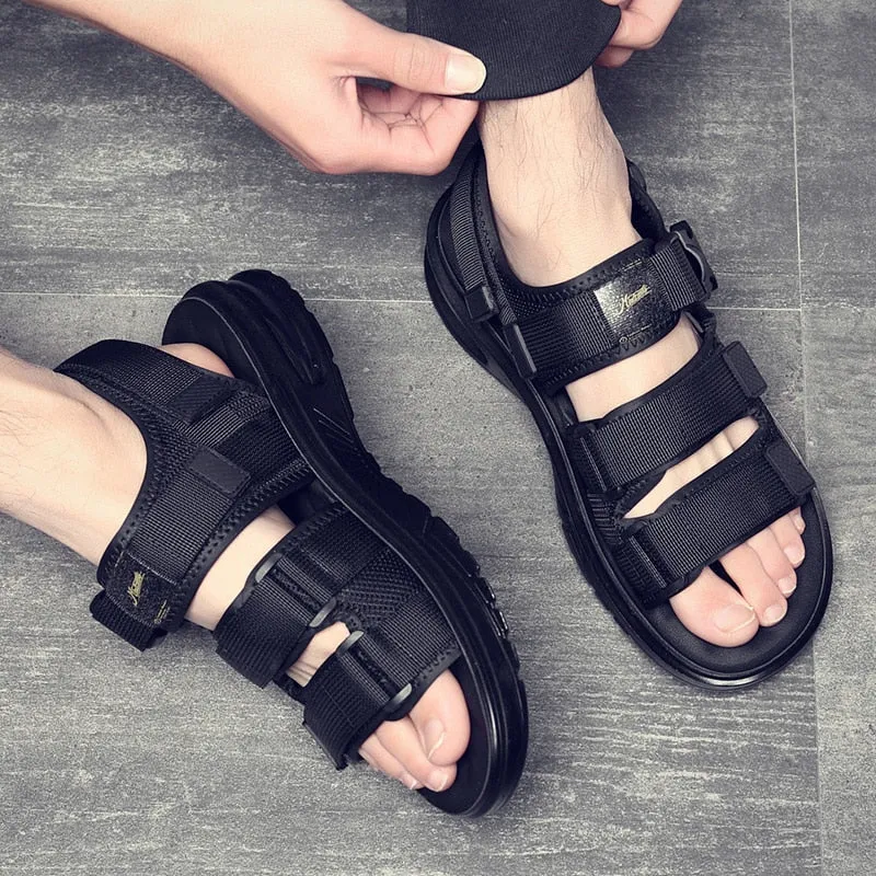 Black Summer Gladiator Sandals