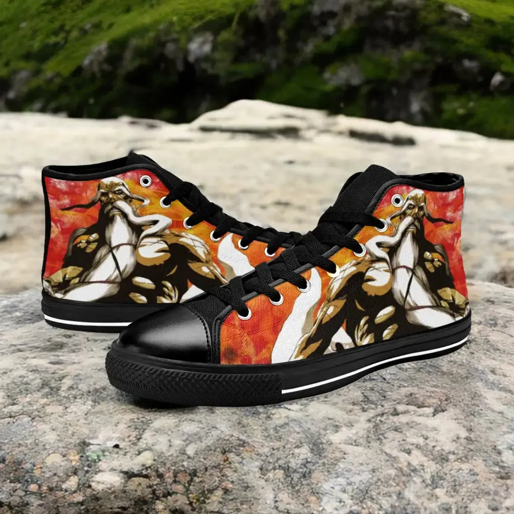 Bleach The Burnout Inferno Genryusai Shigekuni Yamamoto Shoes High Top Sneakers for Kids and Adults