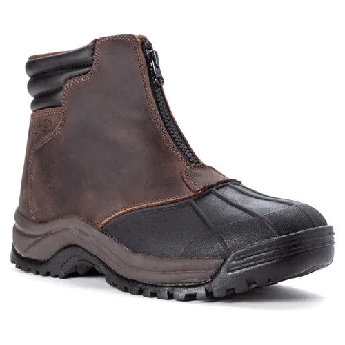 Blizzard Mid Zip M3792-Brown/Black | Propet roughest Sporty arch