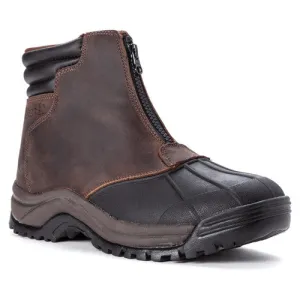 Blizzard Mid Zip M3792-Brown/Black | Propet Contoured Footbed Blizzard Mid Zip M3792-Brown/Black | Propet roughest Sporty arch