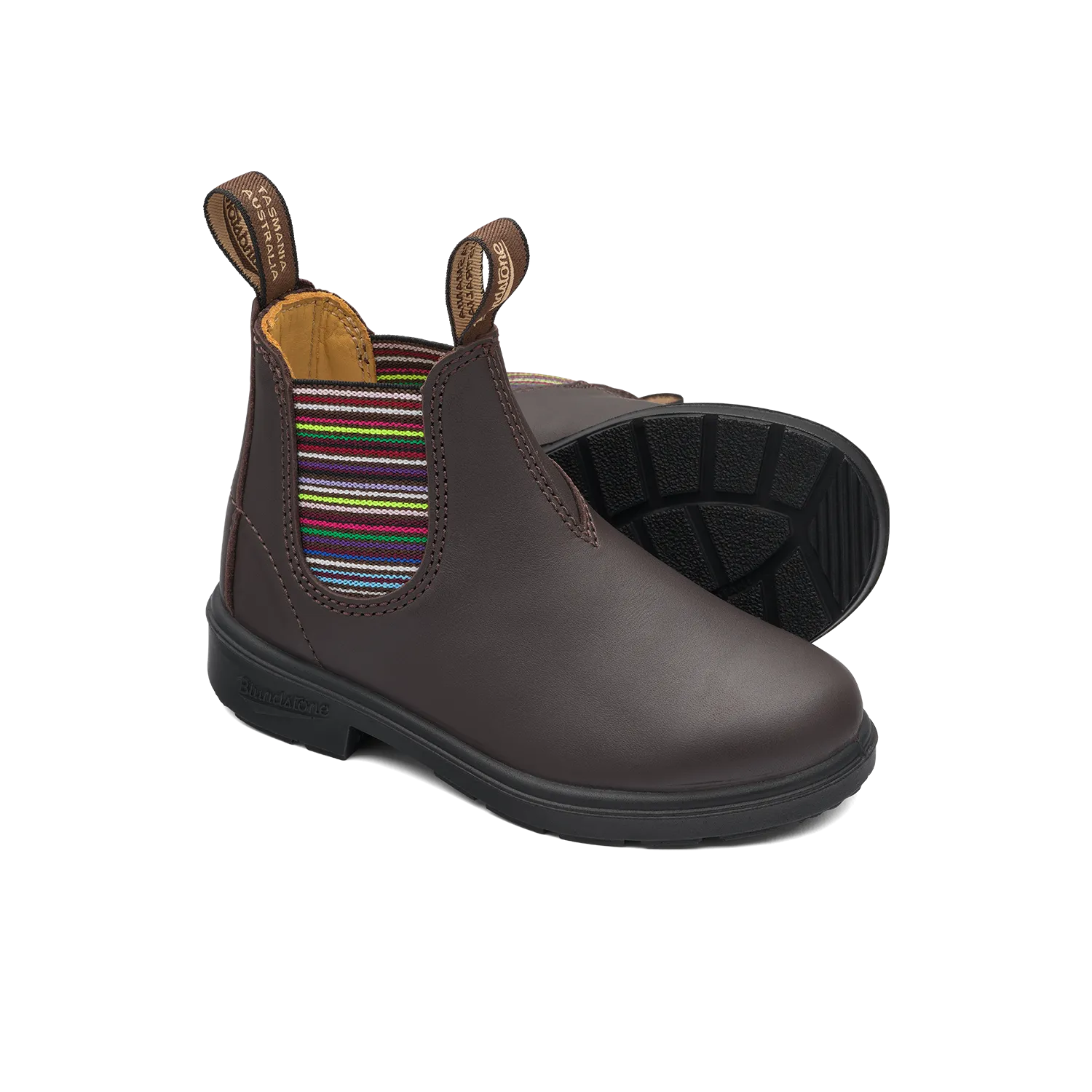 Blundstone 1413 Kids Brown Striped Elastic