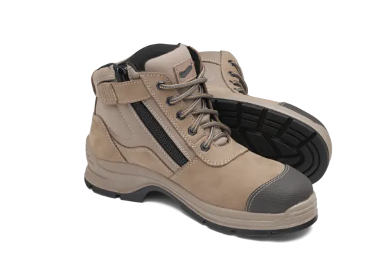 Blundstone Stone-Nubuck lightweight side zip