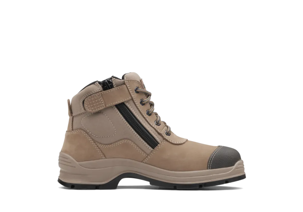 Blundstone Stone-Nubuck lightweight side zip