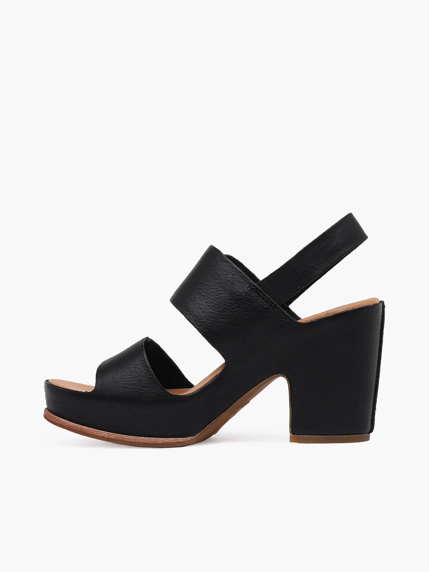 San Carlos Black Leather Slip On Style