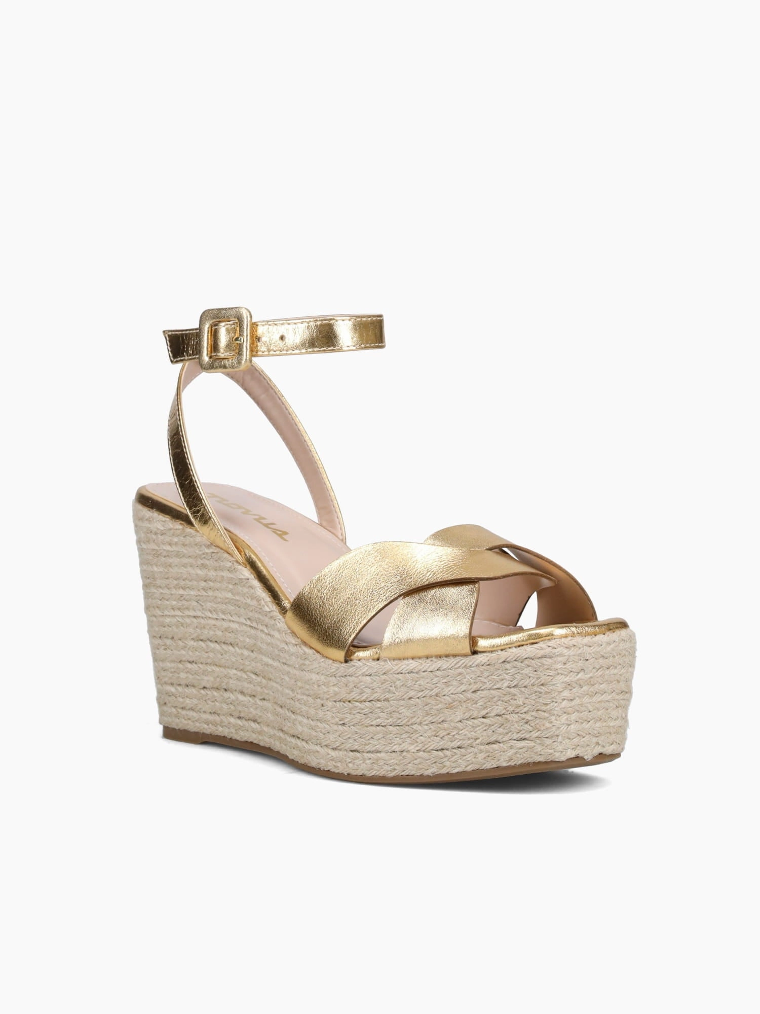 Nora Gold Metal Leather Smart Design Lightweight EVA Midsole