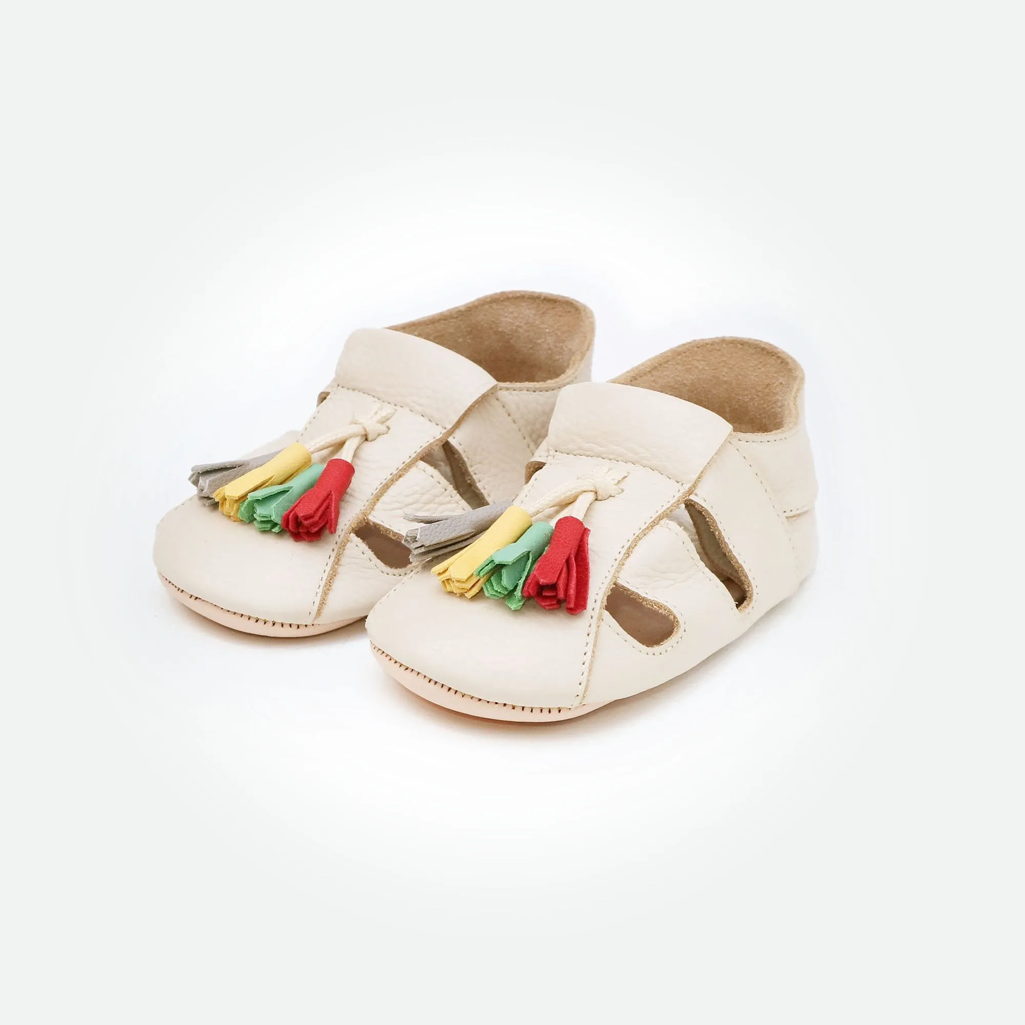 Bora Moccasins Sandals - Ivory