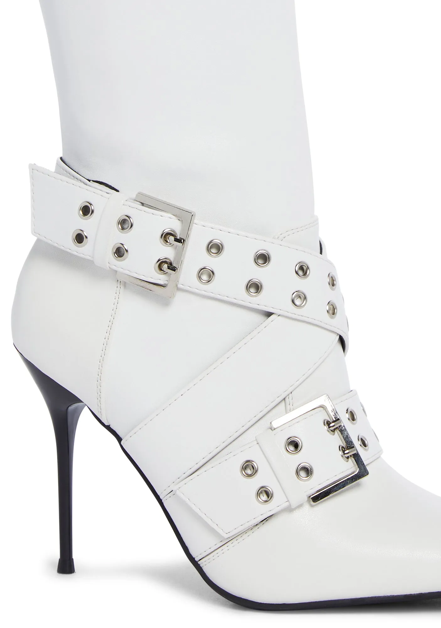 Boulevard Knee High Boots - White