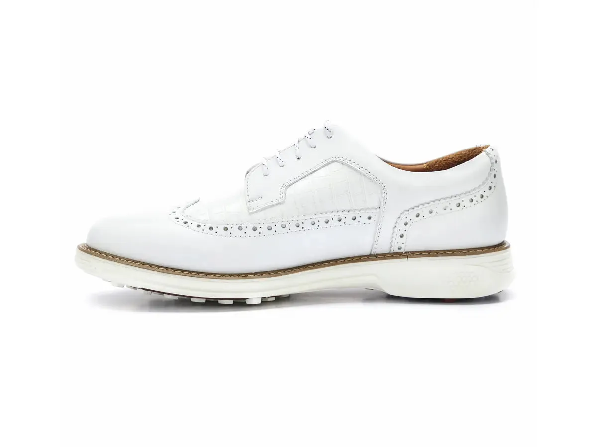 Boxto Golf Men's Legacy Freedom Spikeless Golf Shoes - White
