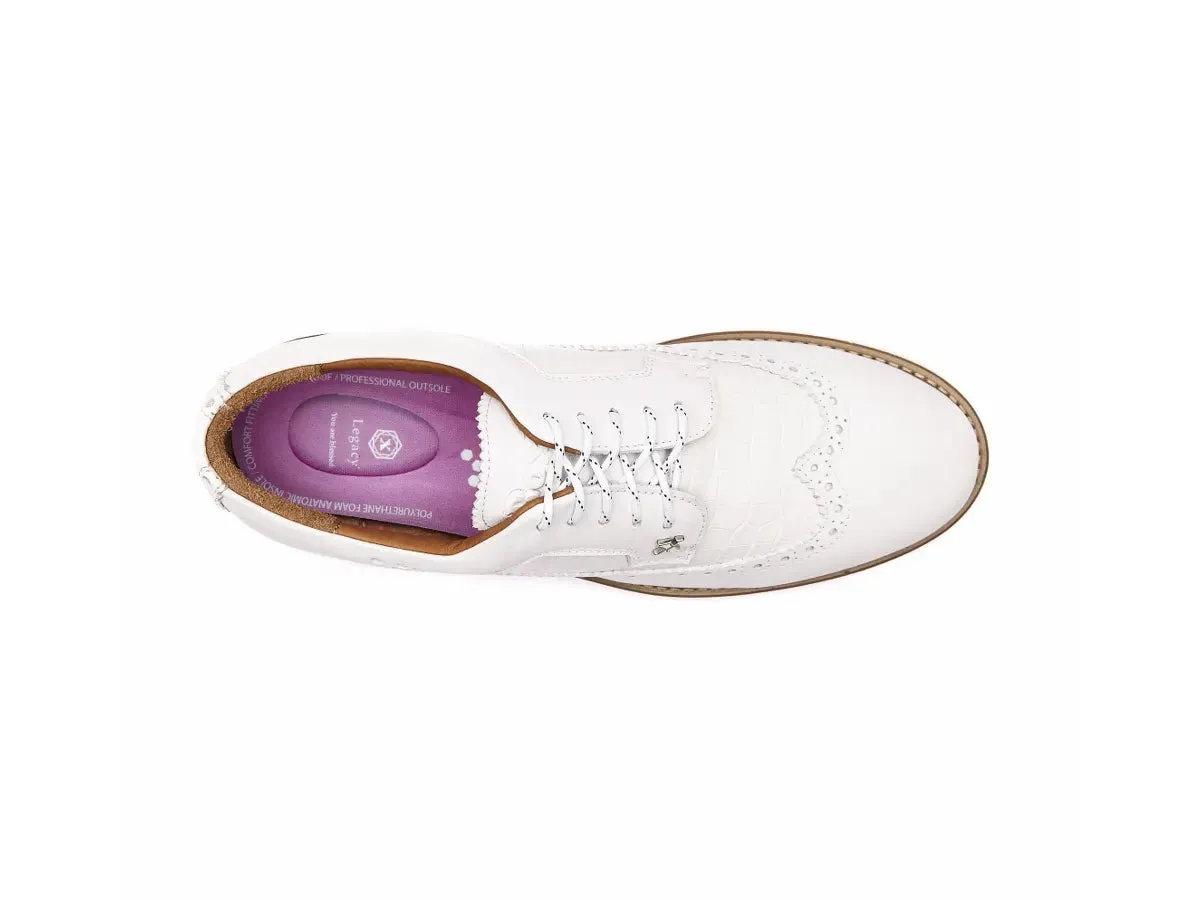 Boxto Golf Men's Legacy Freedom Spikeless Golf Shoes - White