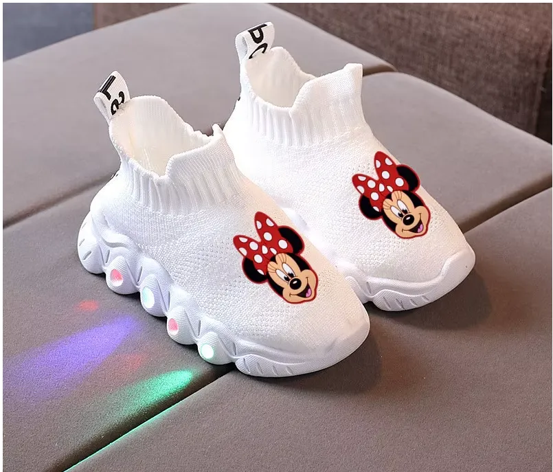 Boys/Girls Casual Shoes - Boys/Girls Mickey/Minnie Non-slip Soft-soled Lights Casual Shoes