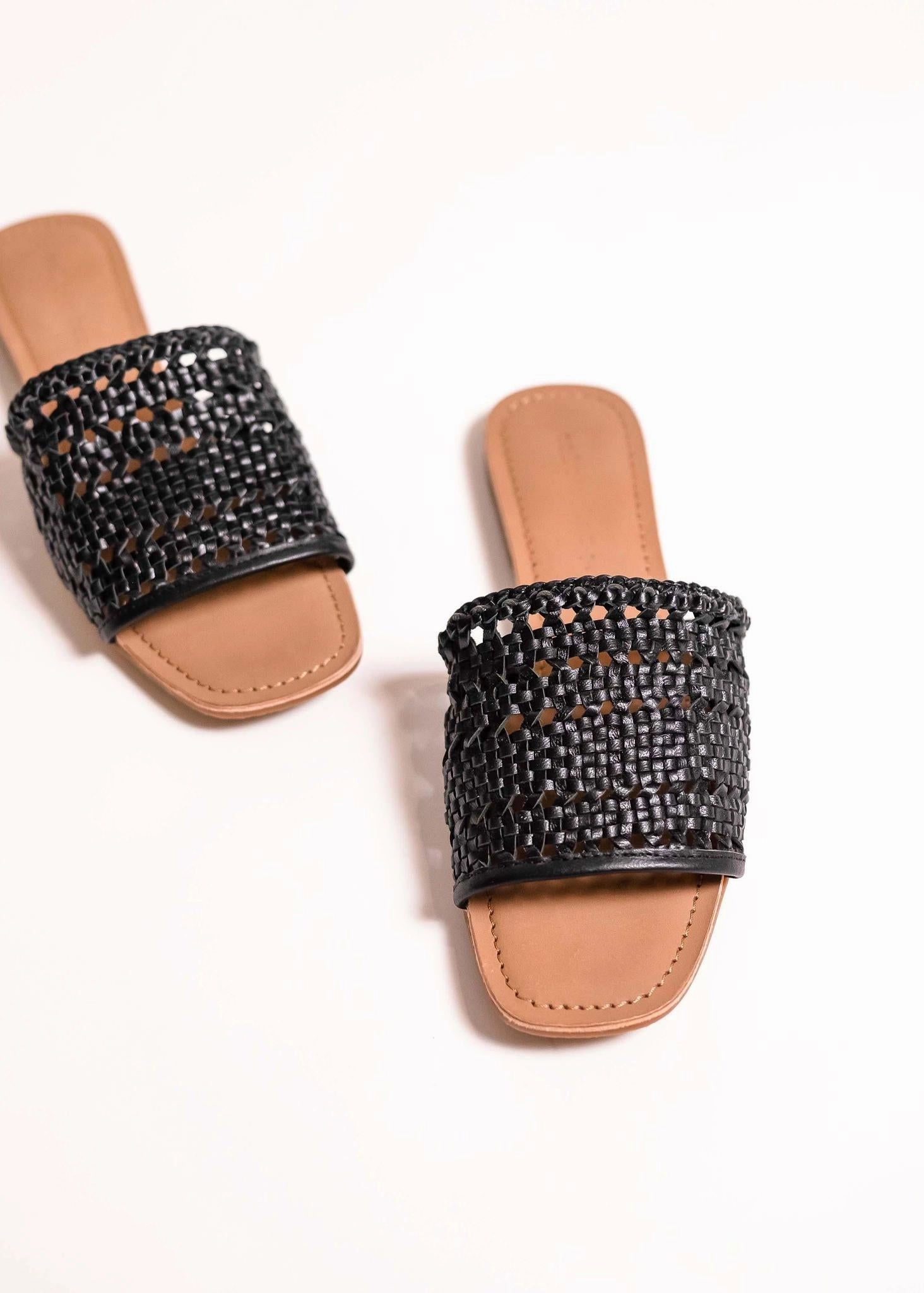 Vegan Leather Option Palm - Black