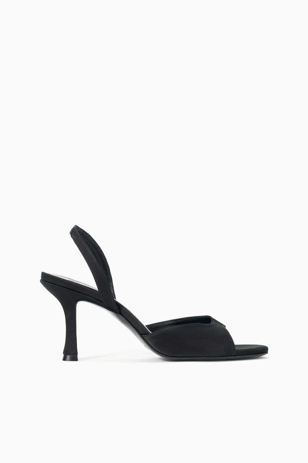 Torsional Stability Frame BRIGITTE HEEL | BLACK SATIN