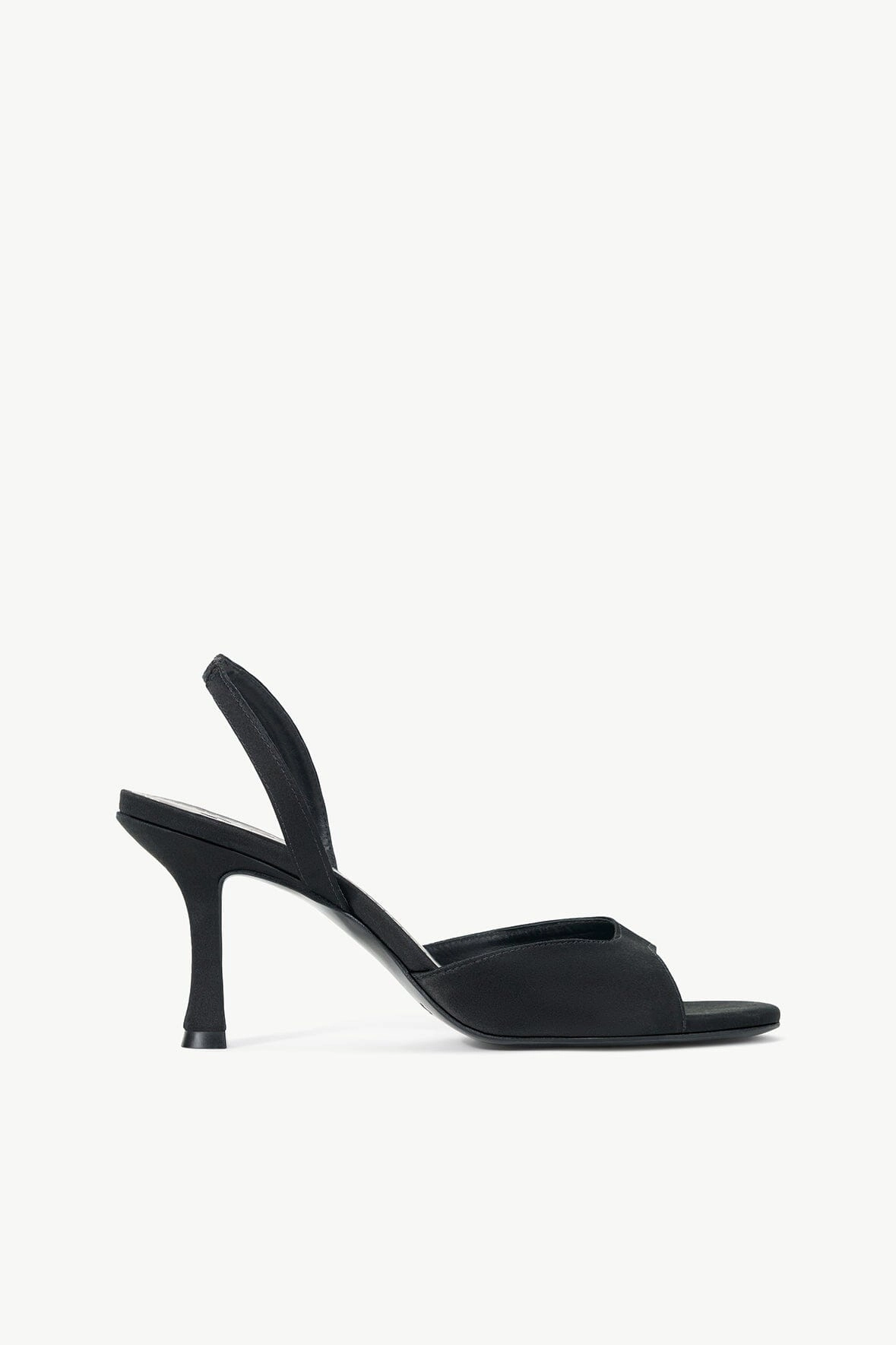 Comfort toe Dry Base BRIGITTE HEEL | BLACK SATIN