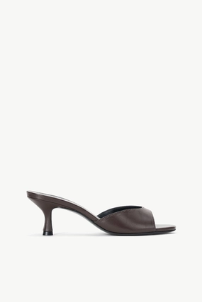 BRIGITTE MULE | ESPRESSO Heel-Raise BRIGITTE MULE | ESPRESSO Ankle wrap Quality
