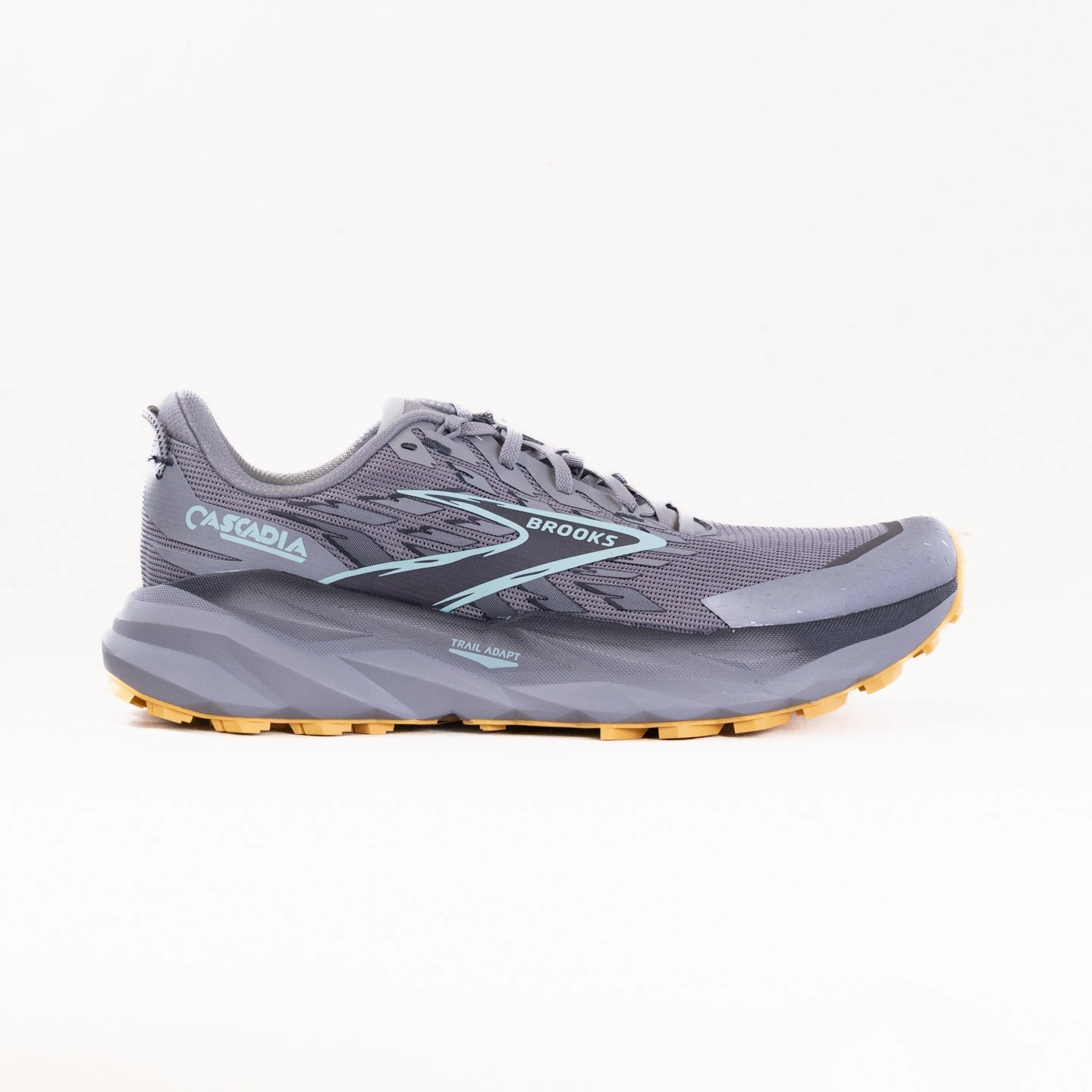 Brooks Cascadia 19 (Men's) - Alloy/Ebony/Orange Stay Comfy Refined Mood