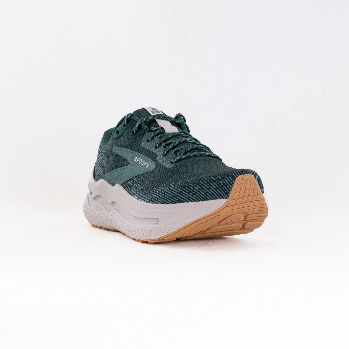 Brooks Ghost Max 2 (Men's) - Pine Grove/North Atlantic/Grey Recycled fabric Mint Cool