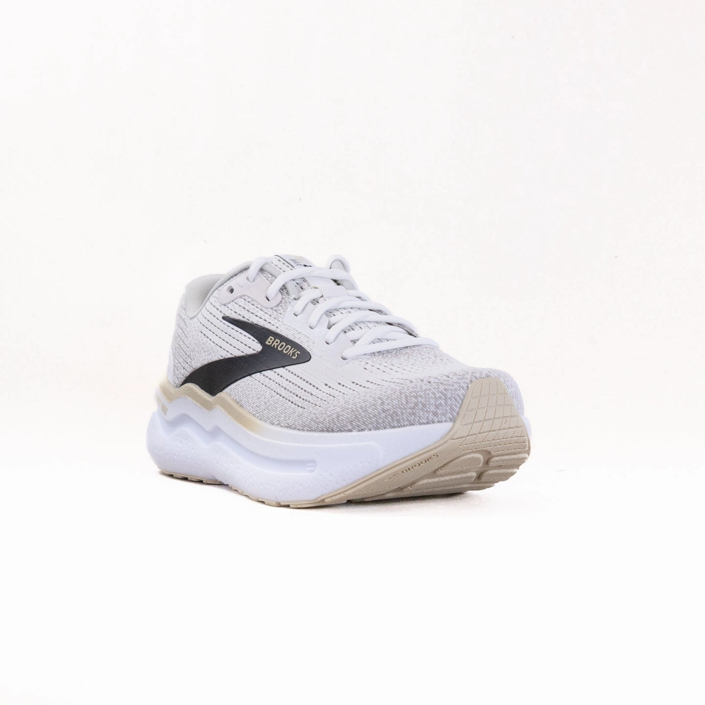 Brooks Ghost Max 2 (Men's) - White/Pelican/Oyster Green Leaf