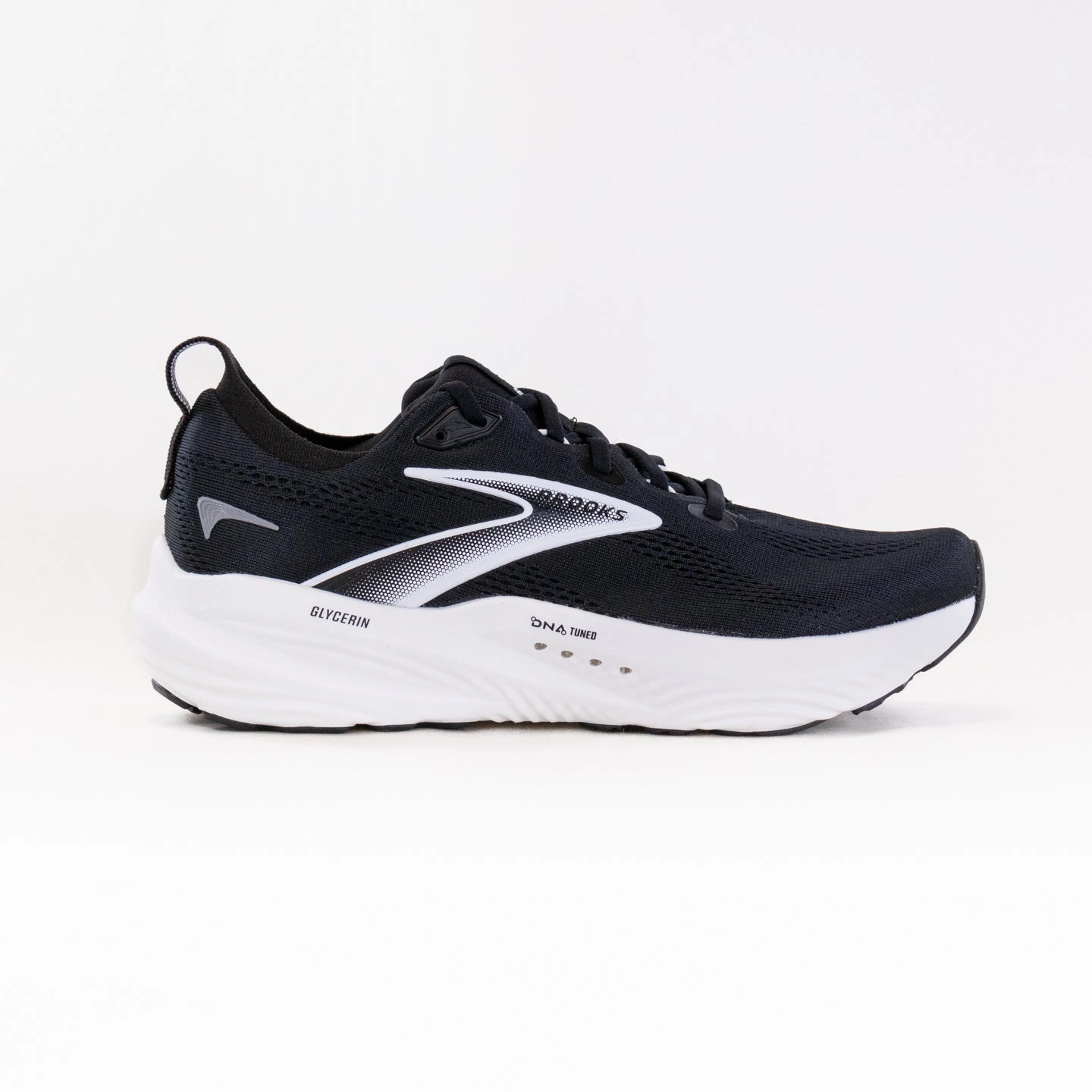 Brooks Glycerin 22 (Men's) - Black/Grey/White Comfortable Performance Skip Hike