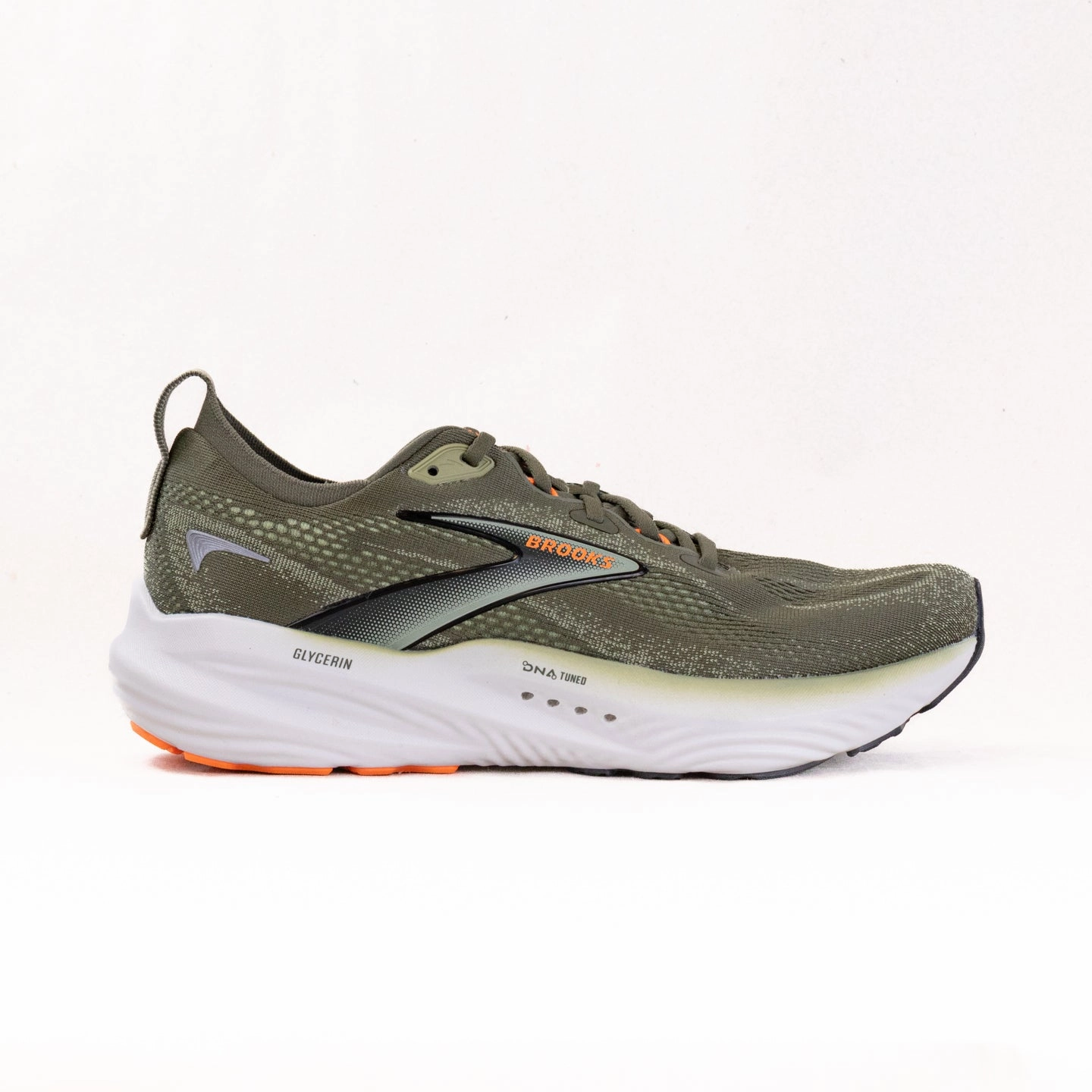 Memory foam insole Slow Pace Brooks Glycerin GTS 22 (Men's) - Dusty Olive/Tea/Orange