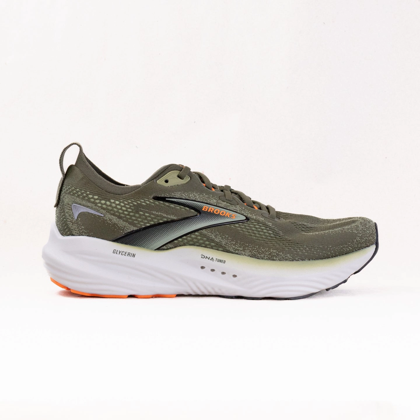 Brooks Glycerin GTS 22 (Men's) - Dusty Olive/Tea/Orange Daily Mood Light Balance
