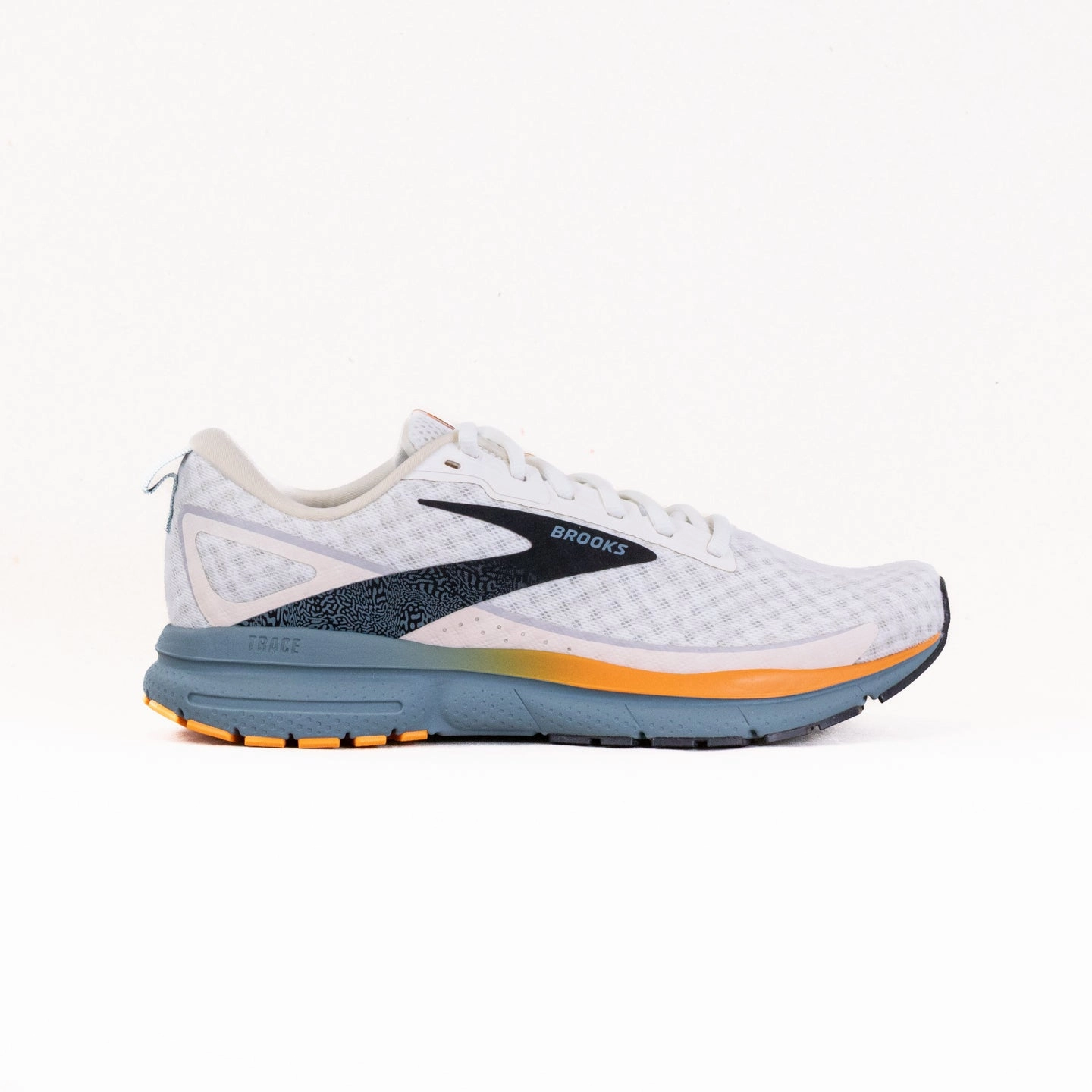 Group Hike Brooks Trace 3 (Men's) - White/Orange/Goblin Blue