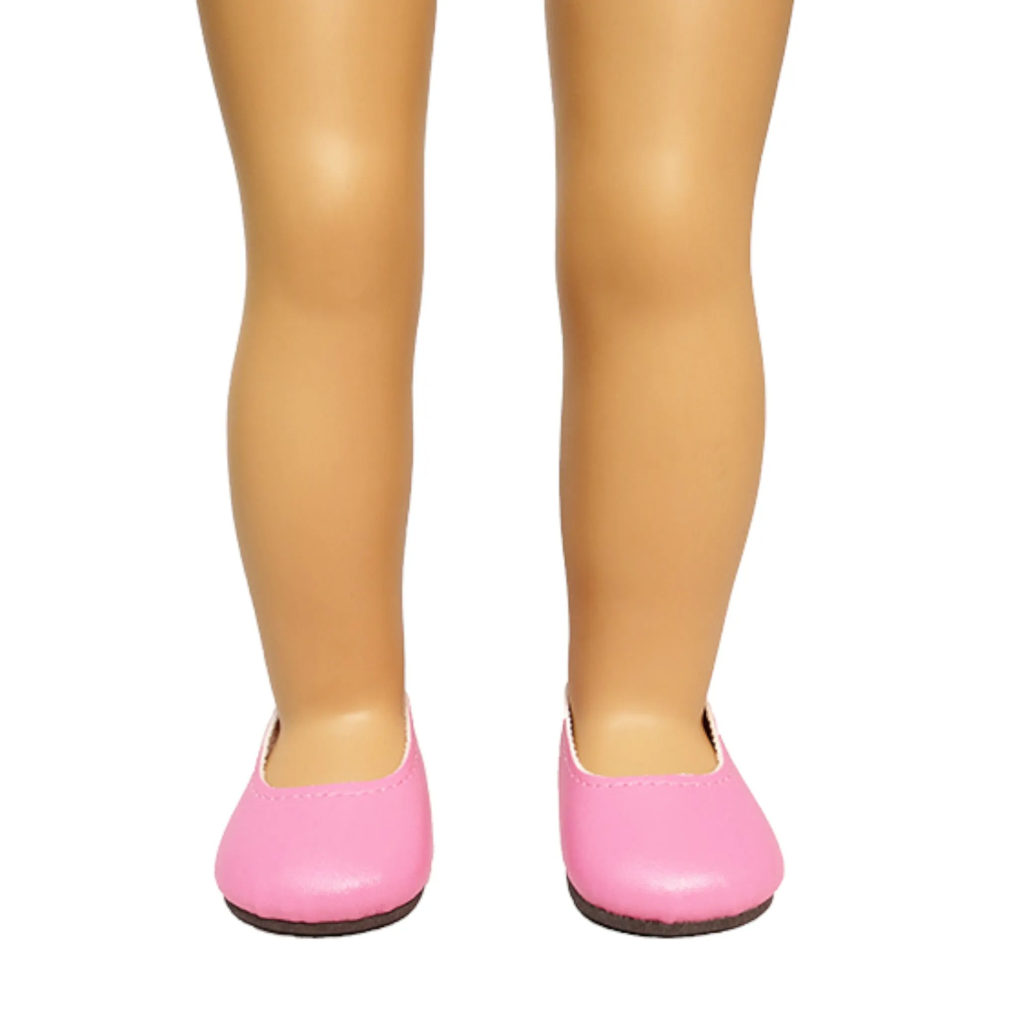 Bubblegum Pink Slip-on Dress Shoes for 18-inch dolls