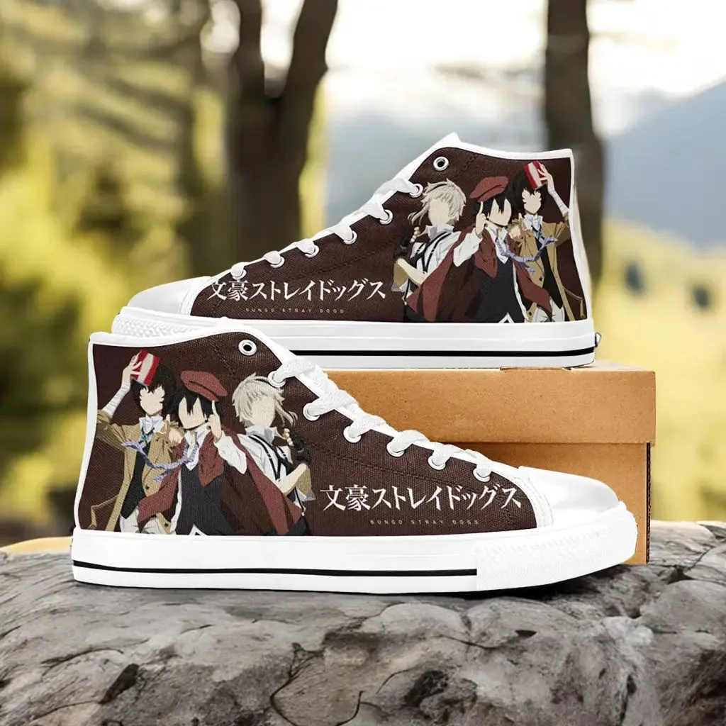 Bungou Stray Dogs Dazai Ranpo Atsushi Shoes High Tops Sneakers for Kids and Adults
