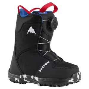 Burton Kids Grom BOA Snowboard Boots 2025 Black
