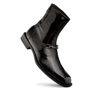 Buscemi Hi-Shine Ornament Boot-Black | Mezlan Hard Buscemi Hi-Shine Ornament Boot-Black | Mezlan Heel Cushioning Technology