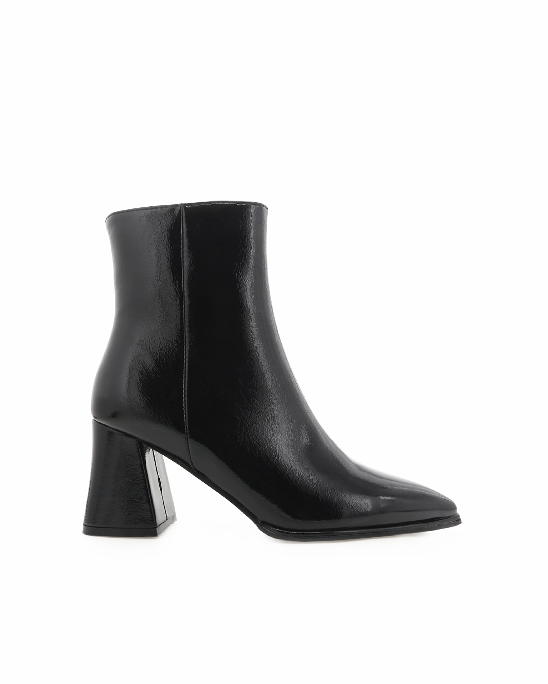 CADEN - BLACK CRINKLE PATENT Suede Feel Dry Comfort