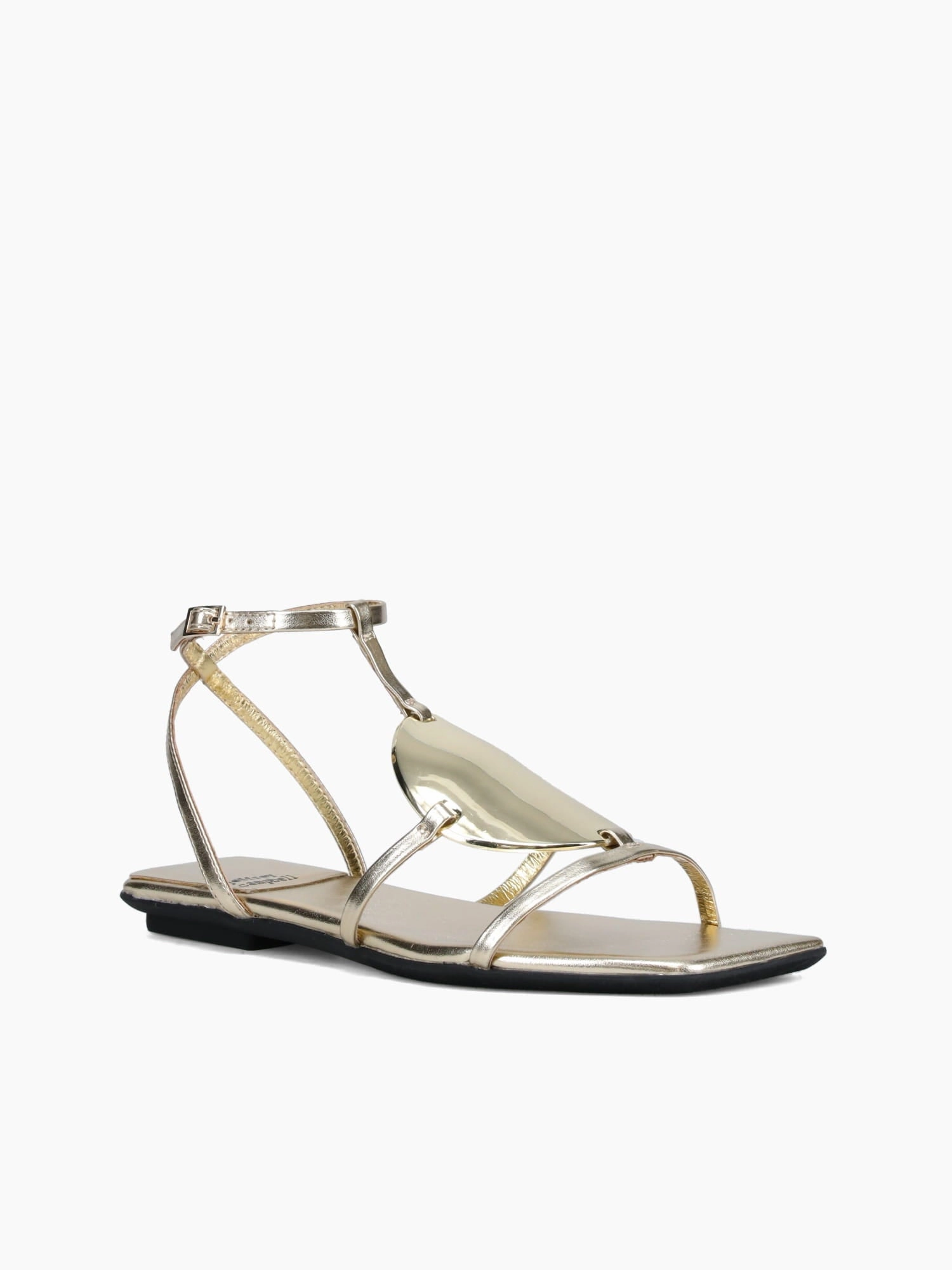 Calanthel Gold Metallic Platform Sole Sturdy Construction