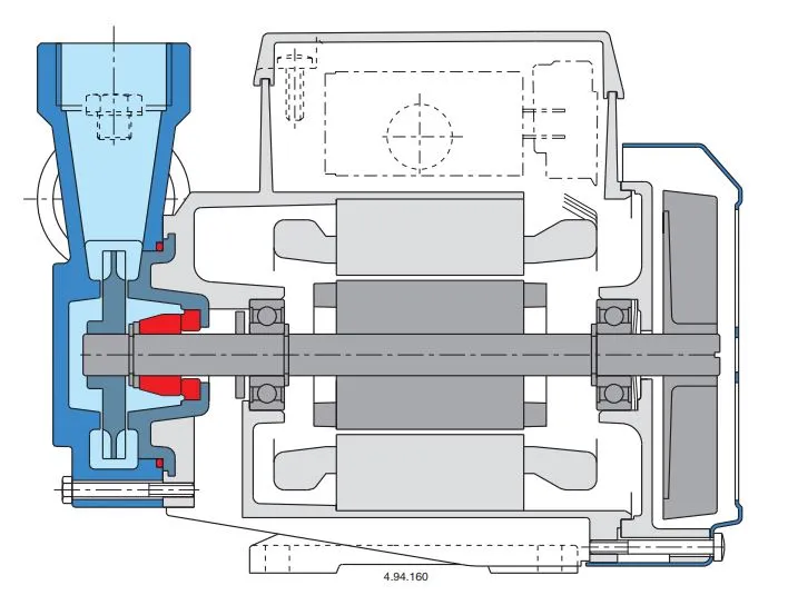 Calpeda PECO-CTM 0.33kW Peripheral Pump with Pressure Control/Pressure Tank (Max 40LPM/400kPa)