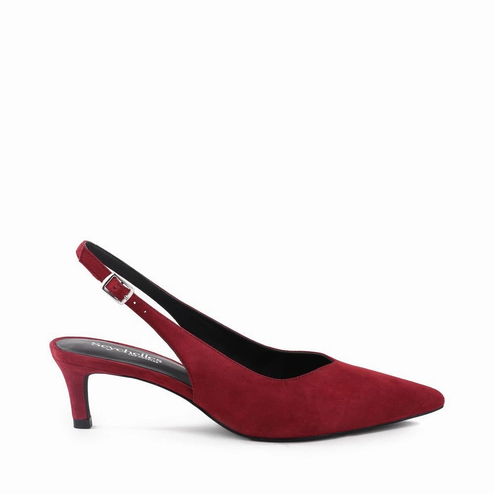 Candlelight Heel - Burgundy Impact-absorbing durability