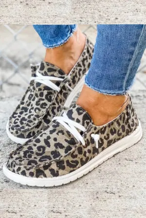 Canvas Shoes // Leopard