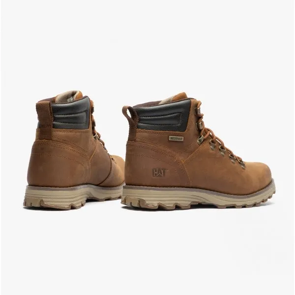 CAT SIRE Mens Nubuck Waterproof Boots Brown Sugar