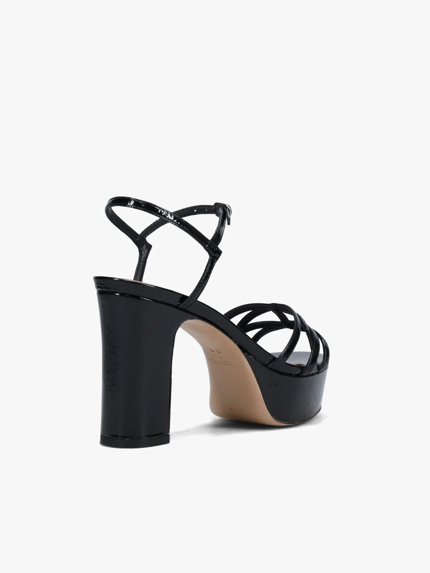 Chaide Preto Verniz Show Open Design Foot Stability