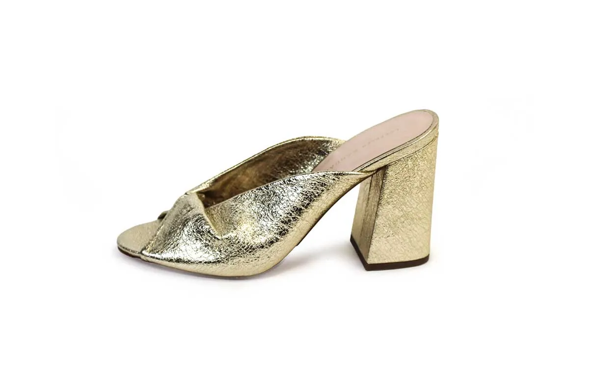 Champagne Foiled "Laurel" Heels