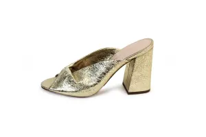 Champagne Foiled "Laurel" Heels
