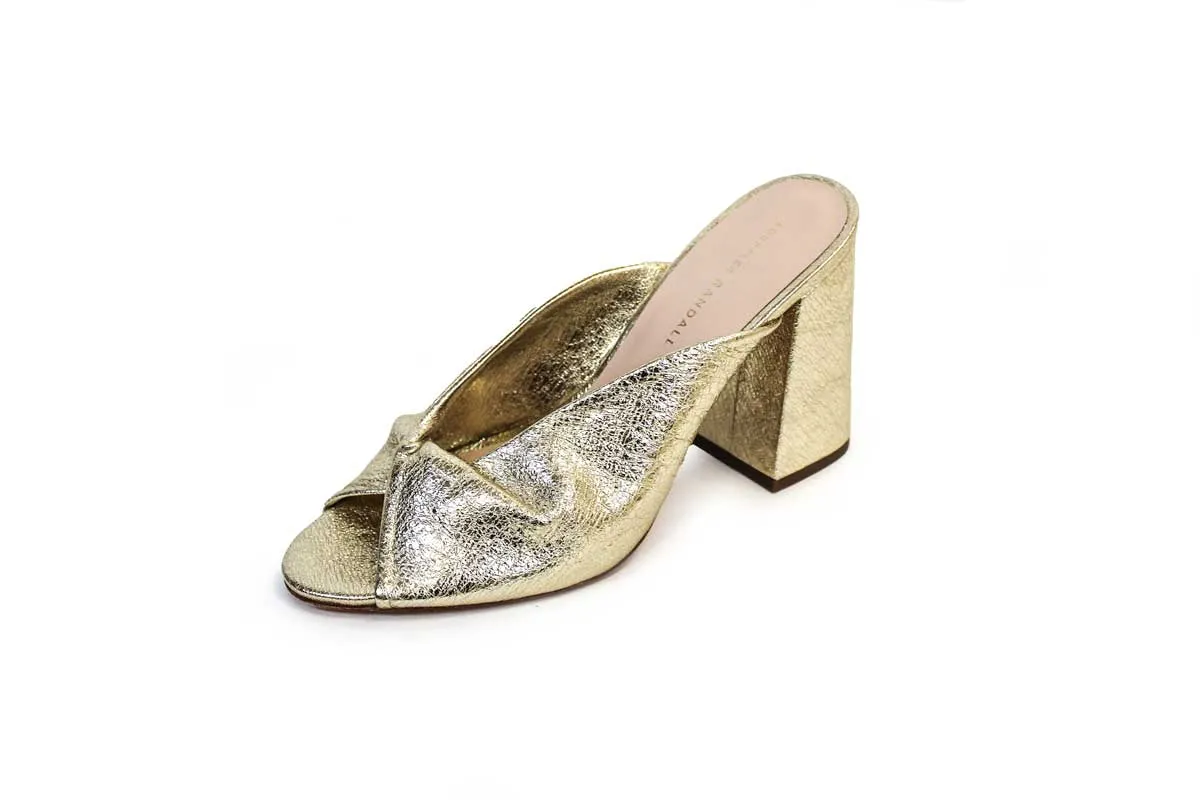 Champagne Foiled "Laurel" Heels