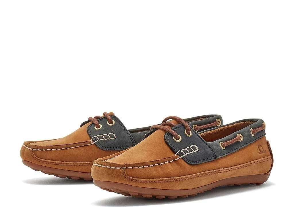 Chatham Women's Cromer Nubuck Driving Moccasins in 3 Colour Options 3 to 8